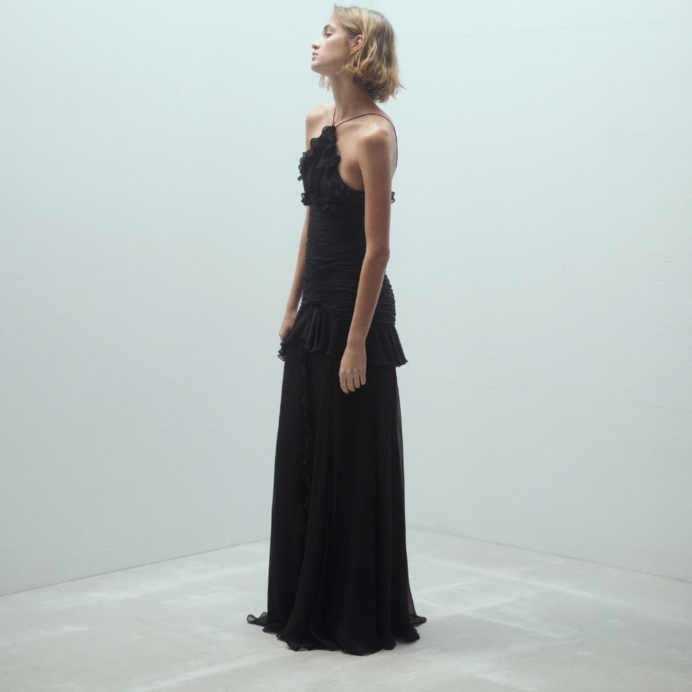 MANGO Exclusive Maxi Silk Dress - Picture 5 of 6